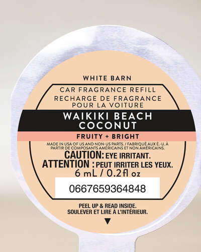 Waikiki Beach Coconut Car Fragrance Refill