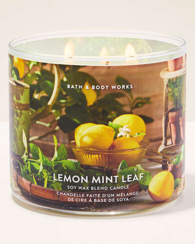 Lemon Mint Leaf 3-Wick Candle