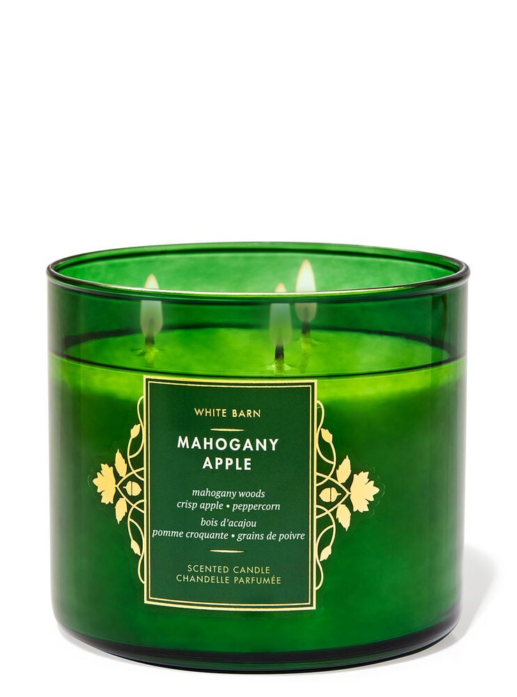 Mahogany Apple 3-Wick Candle