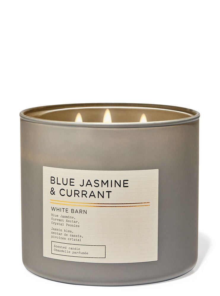 Chandelle à 3 mèches Blue Jasmine & Currant