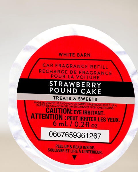 Recharge de fragrance pour la voiture Strawberry Pound Cake