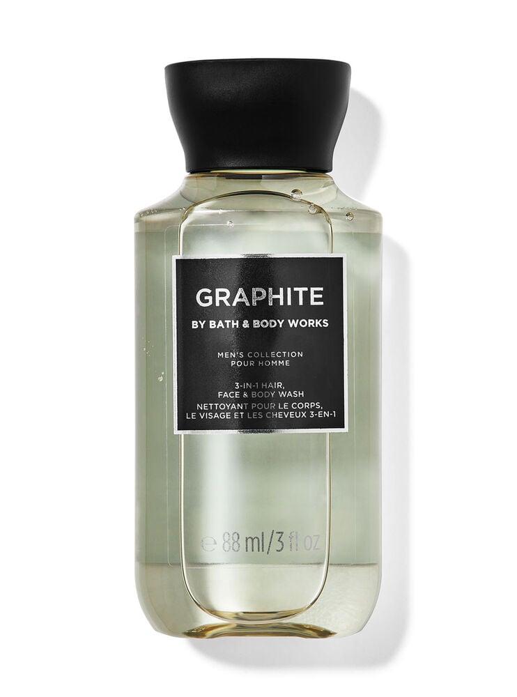 Graphite Travel Size 3-in-1 Hair, Face & Body Wash