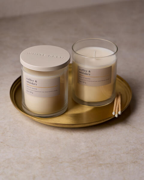 Coffee & Whiskey Single Wick Candle
