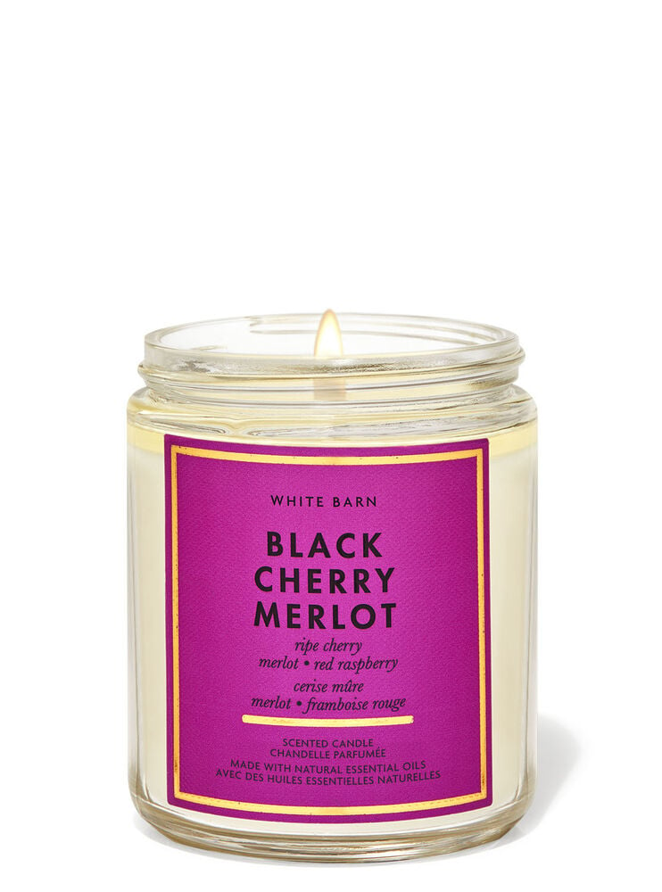 Black Cherry Merlot Single Wick Candle