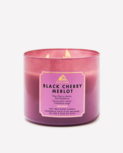 Black Cherry Merlot 3-Wick Candle