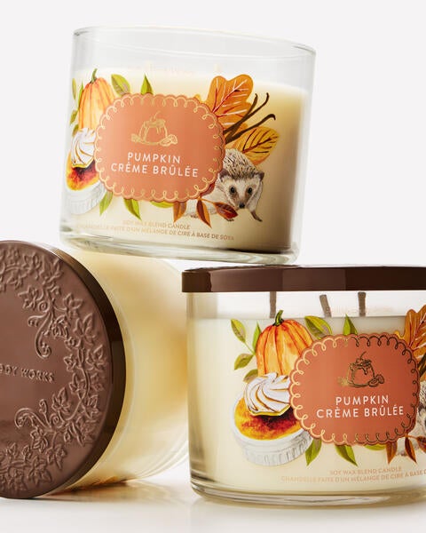 Chandelle à 3 mèches Pumpkin Crème Brûlée