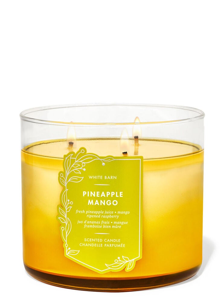 Pineapple Mango 3Wick Candle Bath and Body Works