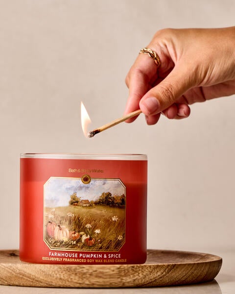 Farmhouse Pumpkin & Spice 3-Wick Candle