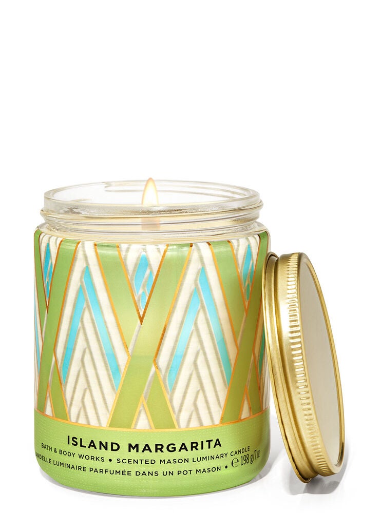 Island Margarita Mason Single Wick Candle Bath and Body Works