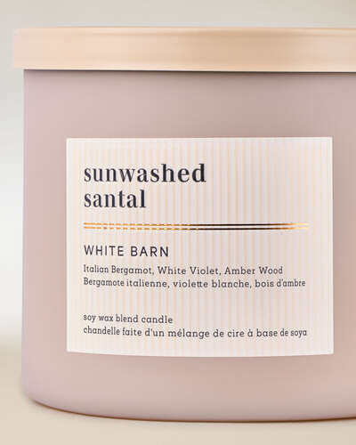 Sunwashed Santal 3-Wick Candle