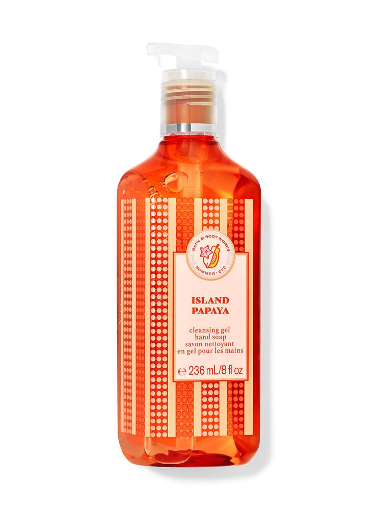 Island Papaya Cleansing Gel Hand Soap Bath and Body Works
