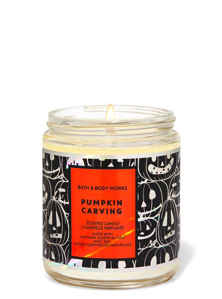 Pumpkin Carving Single Wick Candle