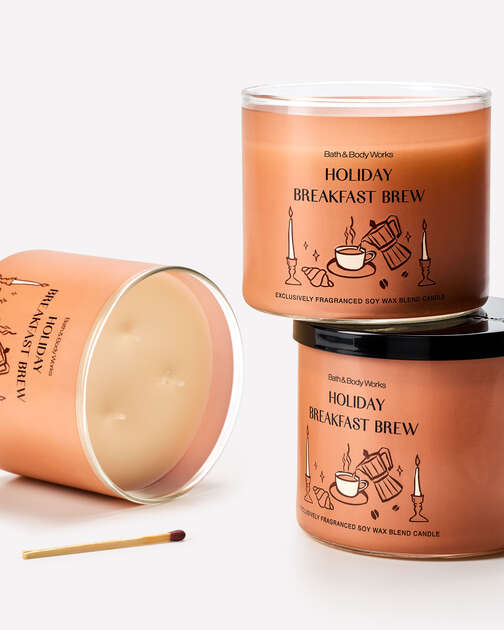 Holiday Breakfast Brew 3-Wick Candle