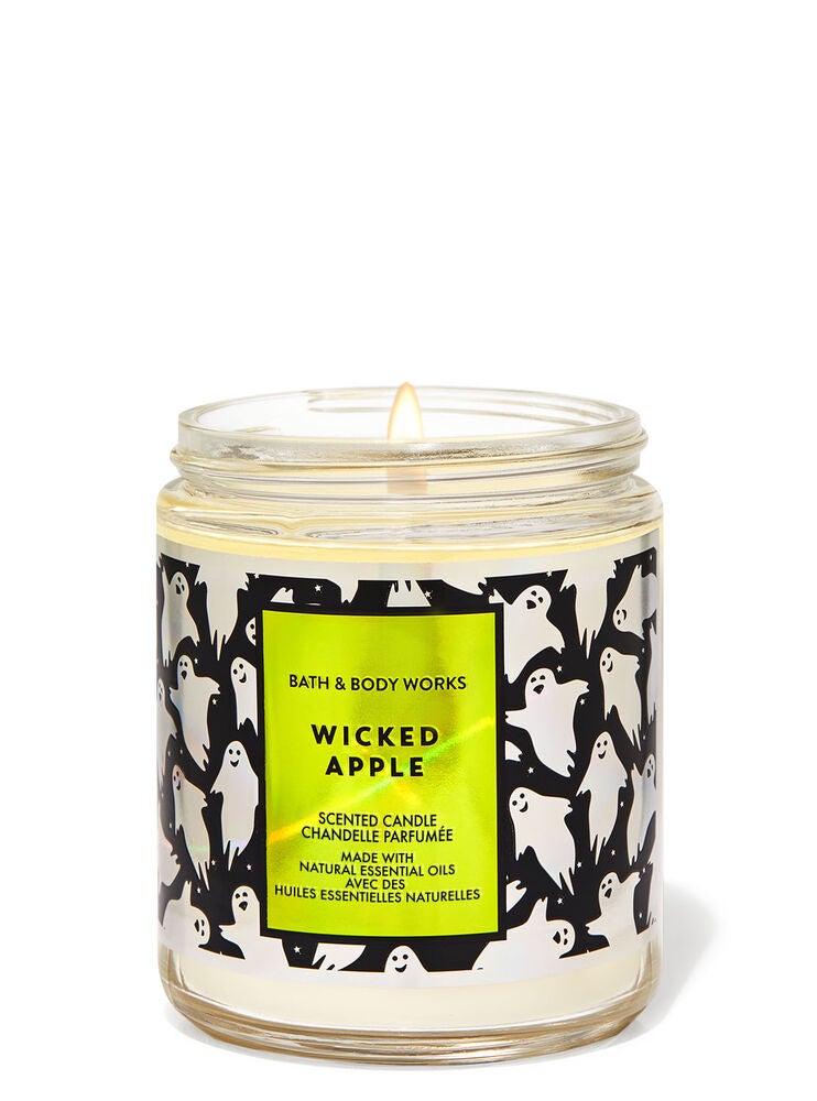 Wicked Apple Single Wick Candle Bath and Body Works