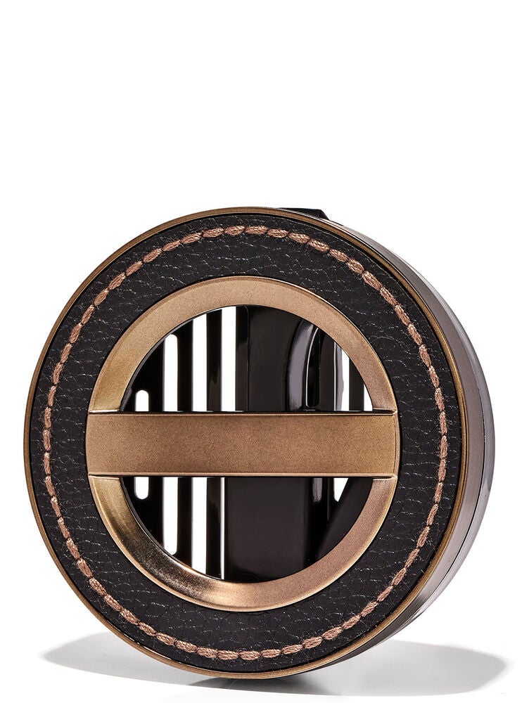 Leather Stitched Car Fragrance Holder Bath and Body Works