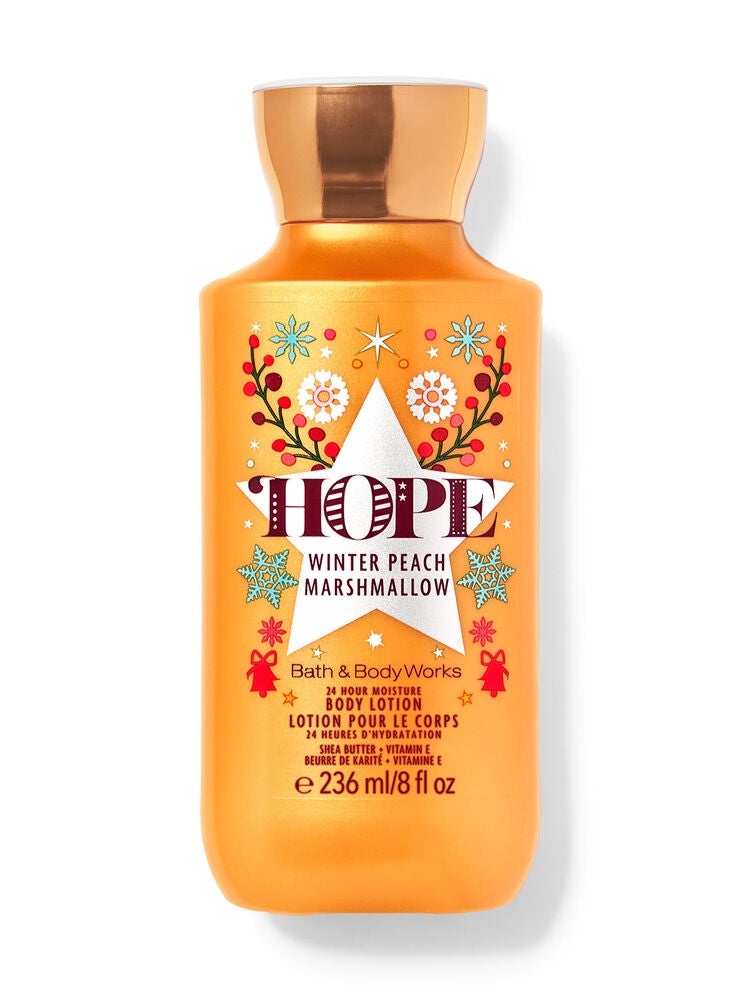 Winter Peach Marshmallow Super Smooth Body Lotion Bath and Body Works
