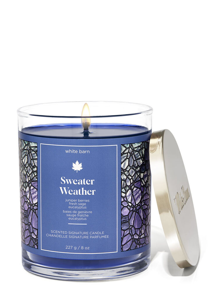 Sweater Weather Signature Single Wick Candle