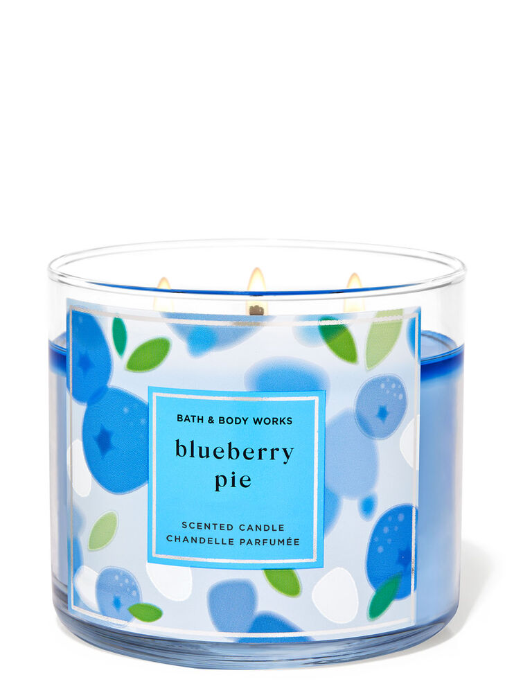 Bath & Body Works Blueberry pie 3 Wick Candle 2022 – Spavacandles