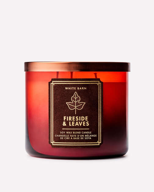 Fireside & Leaves 3-Wick Candle