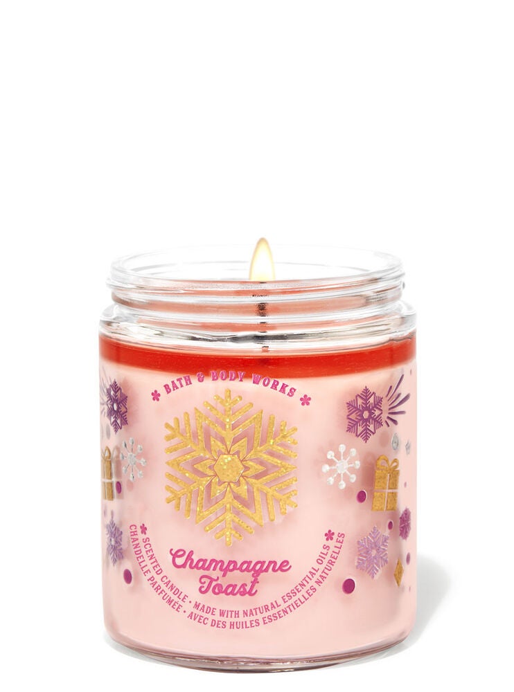 Champagne Toast Single Wick Candle Bath and Body Works