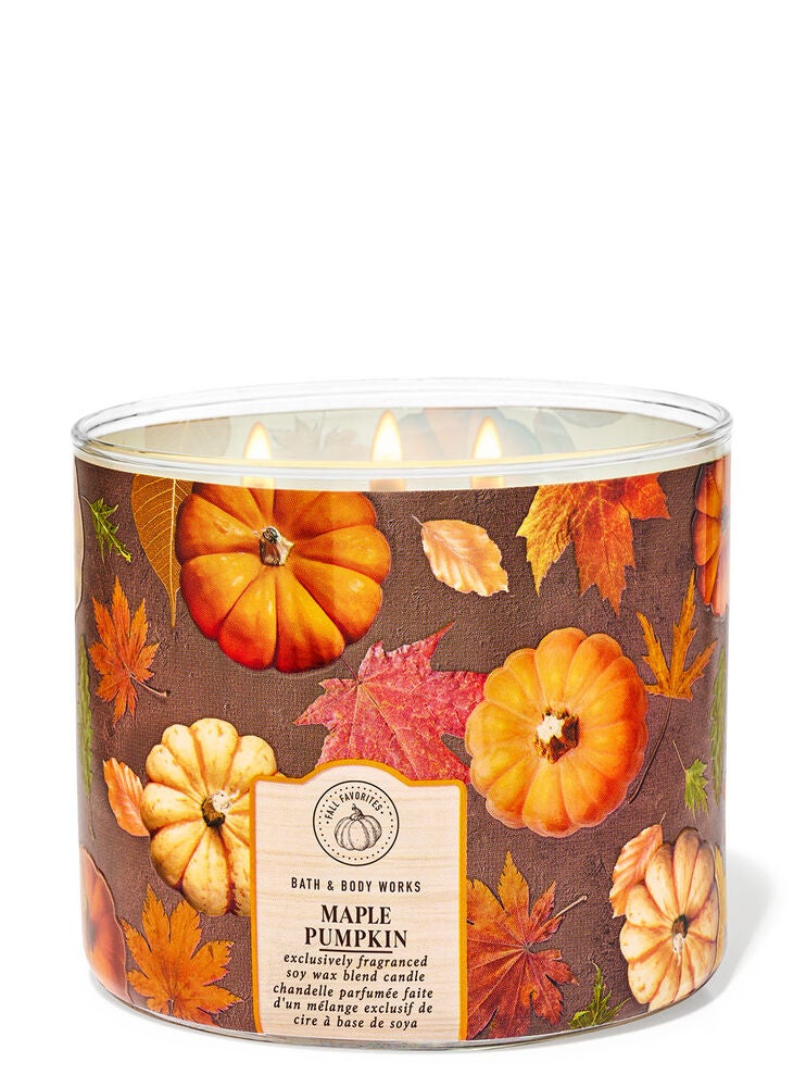 Maple Pumpkin 3-Wick Candle | Bath and Body Works