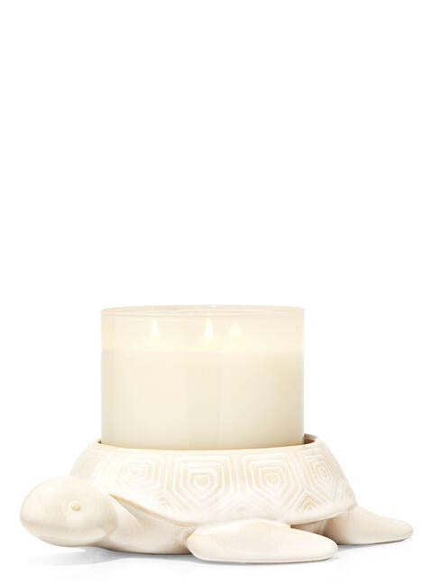 Ceramic Sea Turtle 3-Wick Candle Holder
