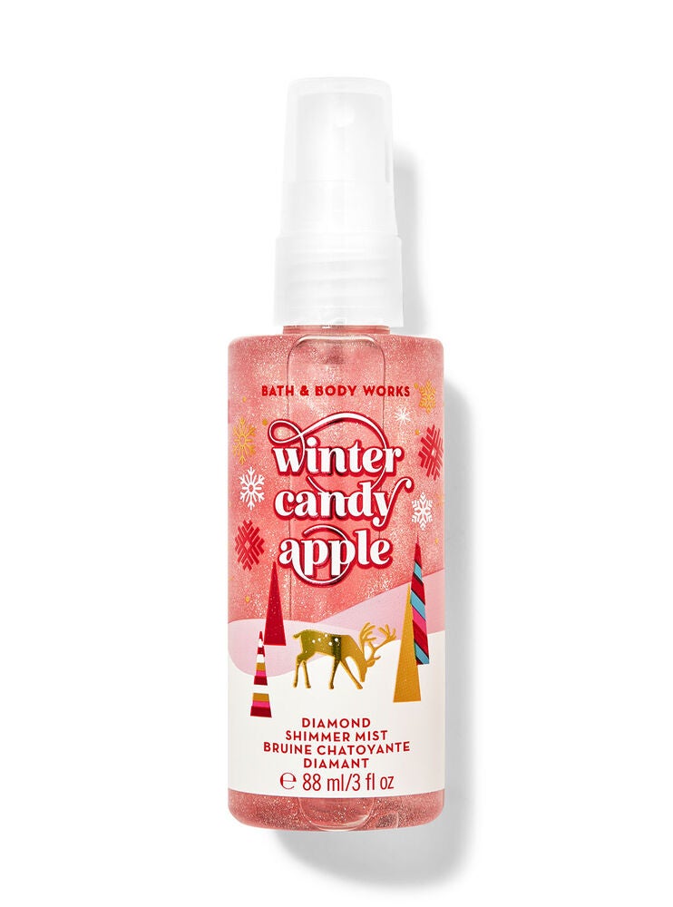 Winter Candy Apple Travel Size Diamond Shimmer Mist Bath and Body Works