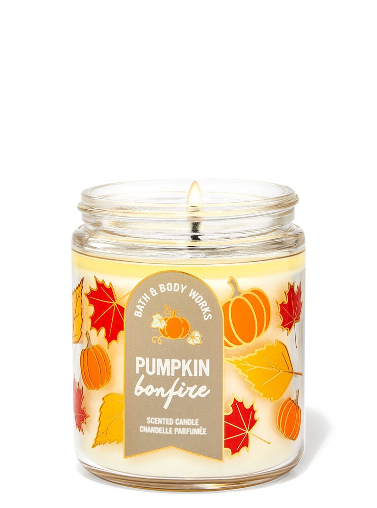 Pumpkin Bonfire Single Wick Candle