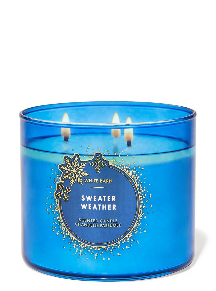 Sweater Weather 3Wick Candle Bath and Body Works