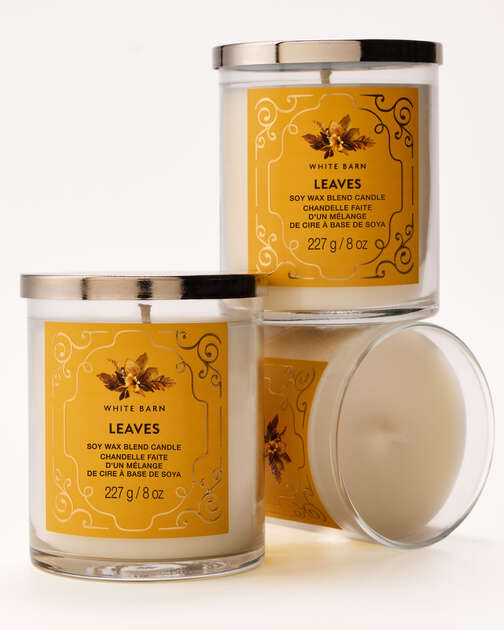 Leaves Single Wick Candle