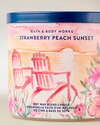 Strawberry Peach Sunset 3-Wick Candle