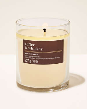 Coffee & Whiskey Single Wick Candle