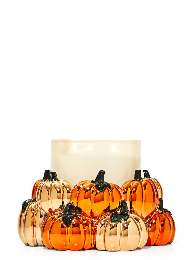 Pumpkin Patch 3-Wick Candle Holder