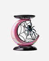 Spider and Moon Pedestal 3-Wick Candle Holder