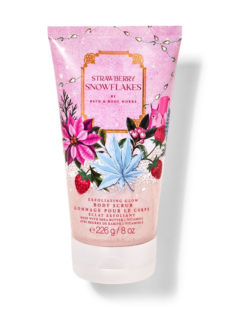 Strawberry Snowflakes Exfoliating Glow Body Scrub Bath and Body Works