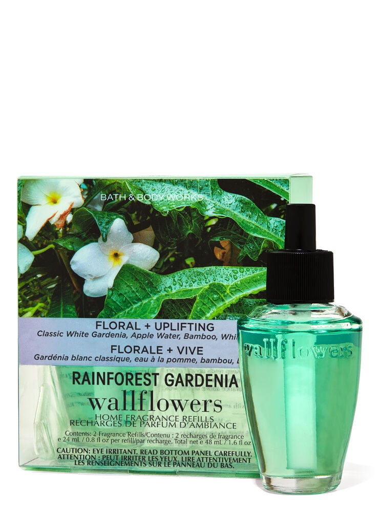 Paquet de 2 recharges de fragrance Wallflowers Rainforest Gardenia