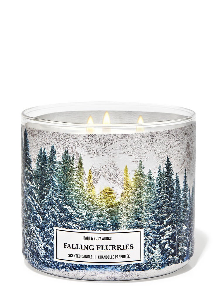 Falling Flurries 3Wick Candle Bath and Body Works