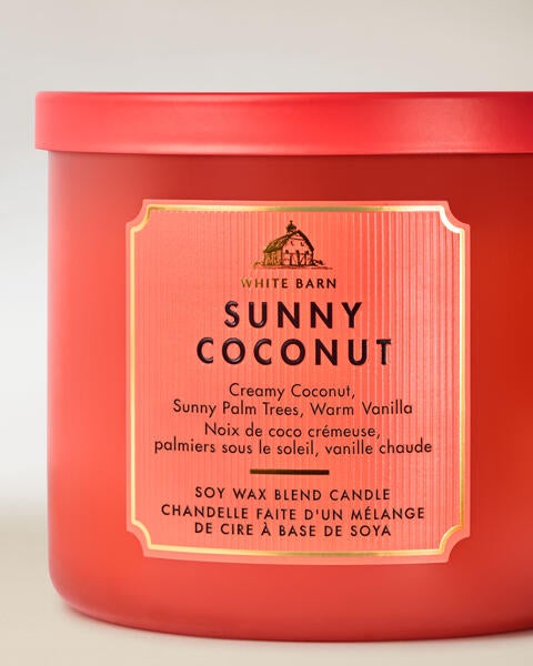 Chandelle à 3 mèches Sunny Coconut