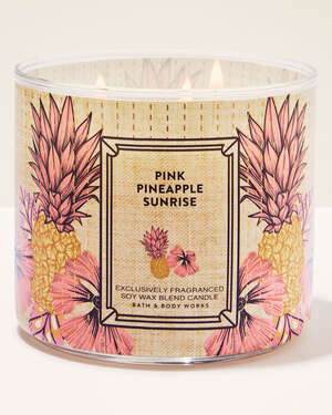 Pink Pineapple Sunrise 3-Wick Candle