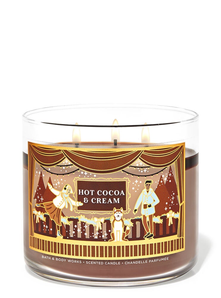 Hot Cocoa & Cream 3Wick Candle Bath and Body Works