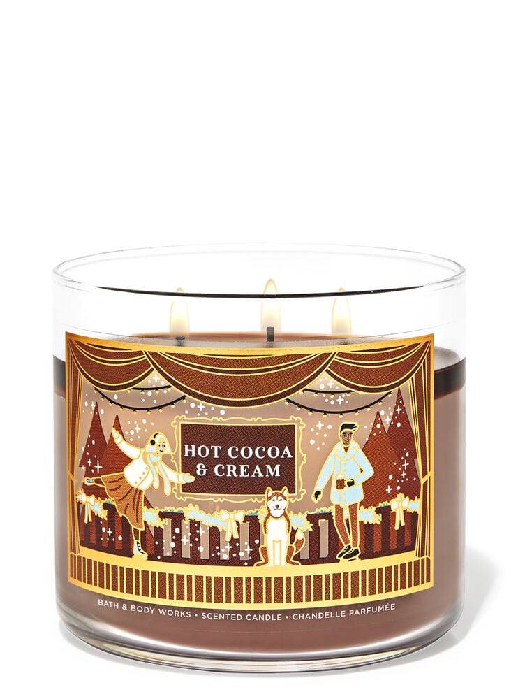 Hot Cocoa & Cream 3-Wick Candle