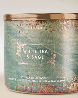 White Tea & Sage 3-Wick Candle