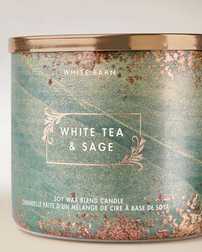 White Tea & Sage 3-Wick Candle