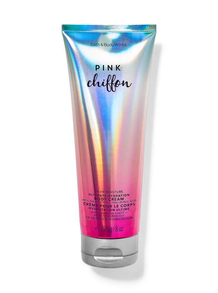 Pink Chiffon Ultimate Hydration Body Cream Bath and Body Works