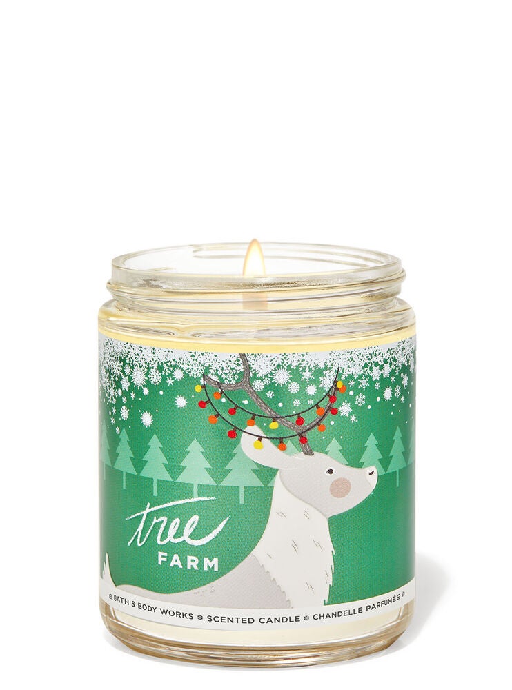 Tree Farm Single Wick Candle Bath and Body Works