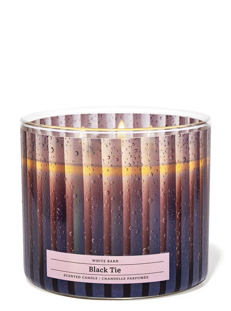 Black Tie 3Wick Candle Bath and Body Works