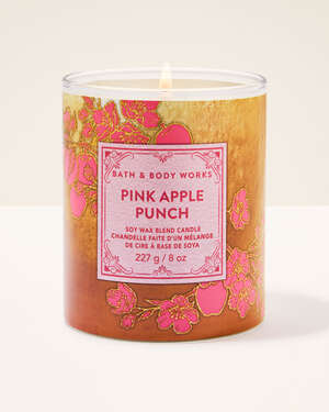 Pink Apple Punch Single Wick Candle