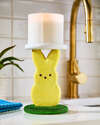 PEEPS&reg; Glittery Marshmallow Bunny 3-Wick Candle Holder