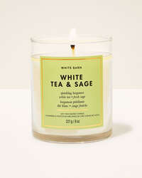 White Tea & Sage Single Wick Candle