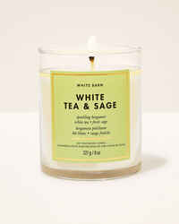 White Tea & Sage Single Wick Candle